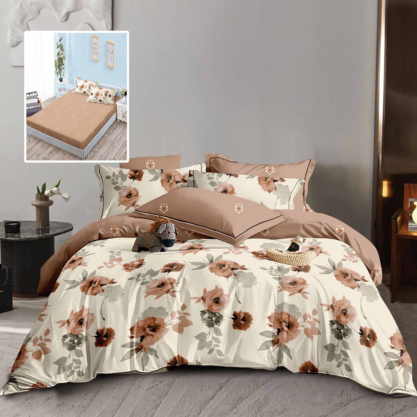 Кафяви - 6 части с ластик ПАМУК