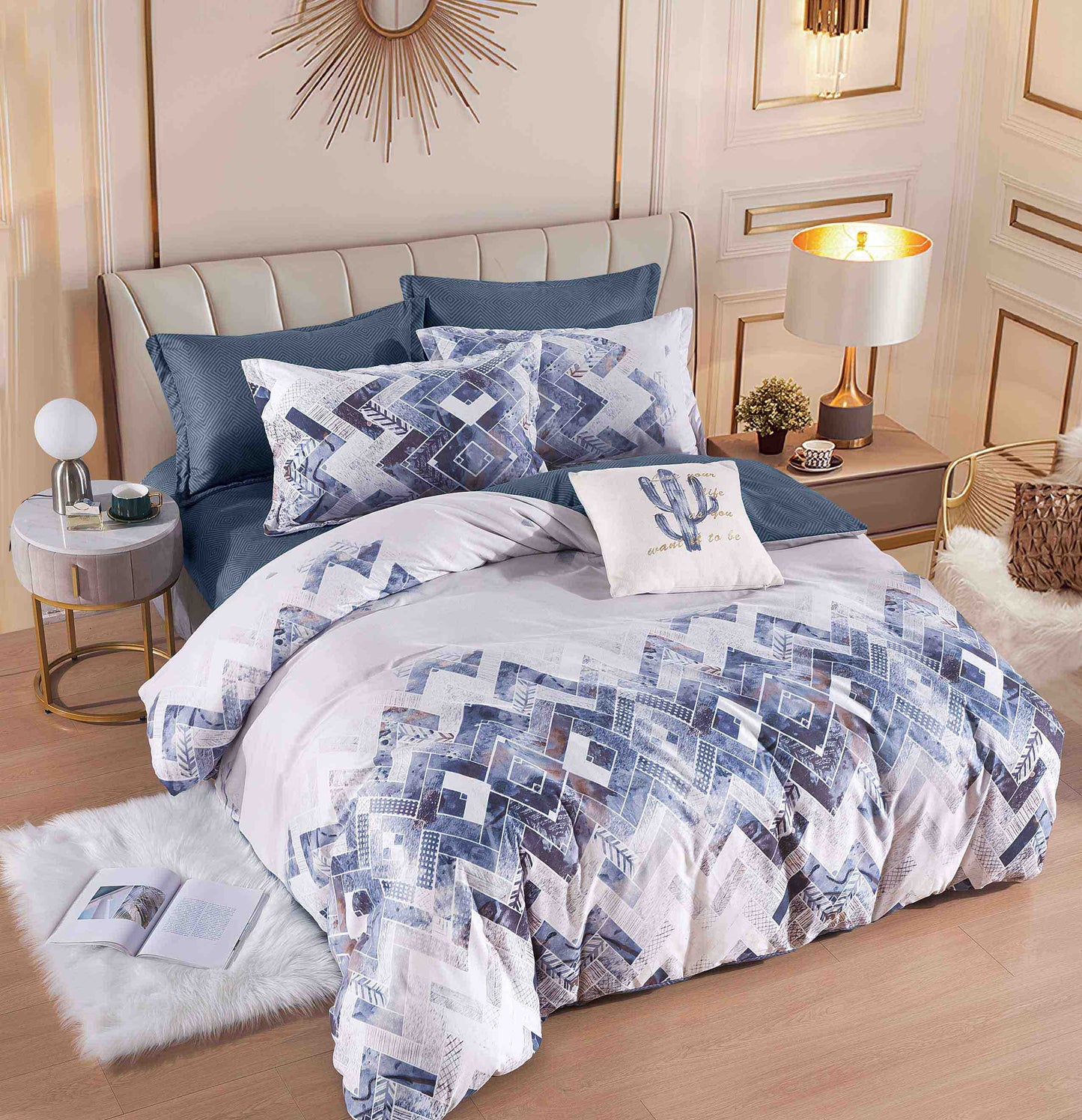 Сини фигурки - Единично легло