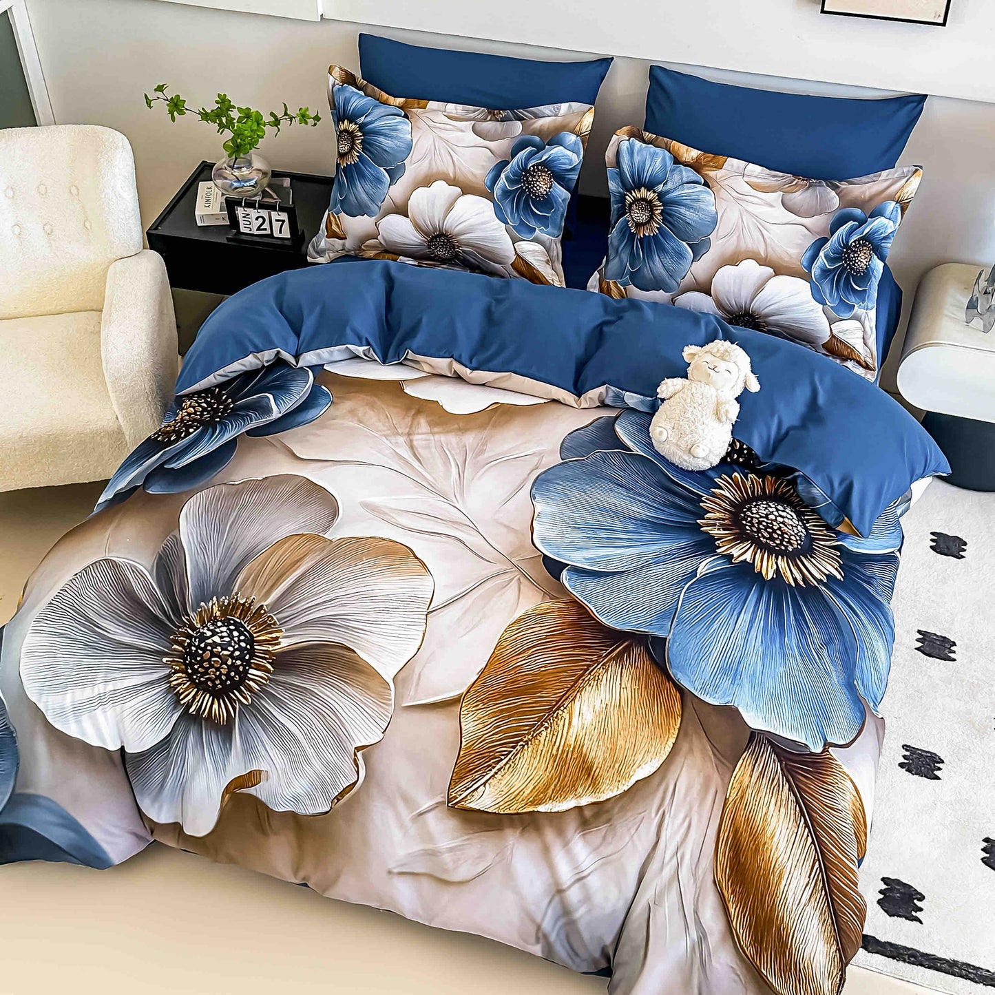 5D Цветя - 6 части с ластик лукс