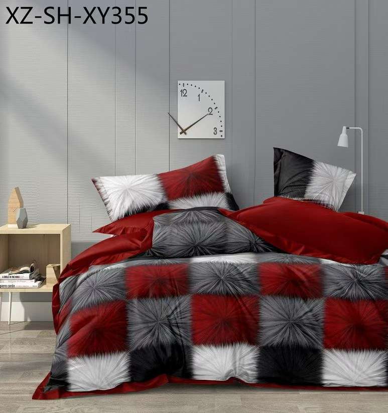 Червени пухчета- 6 части с ластик ПАМУК 3D