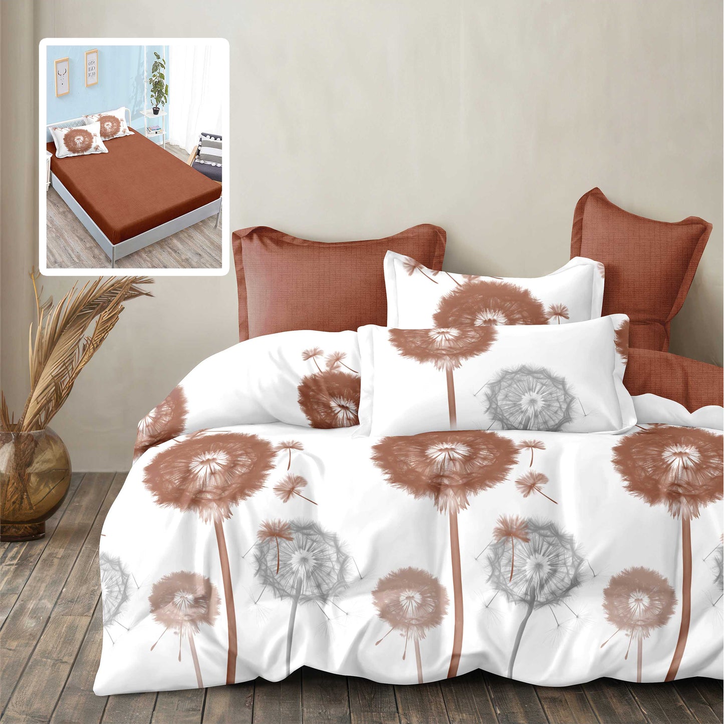 Бежови глухарчета - 6 части с ластик ПАМУК