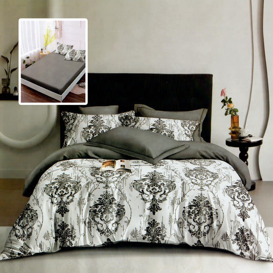 Винтидж сив - 6 части с ластик ПАМУК