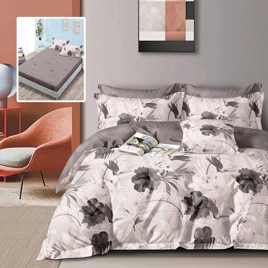 Сива палмита - 6 части с ластик 100% памук