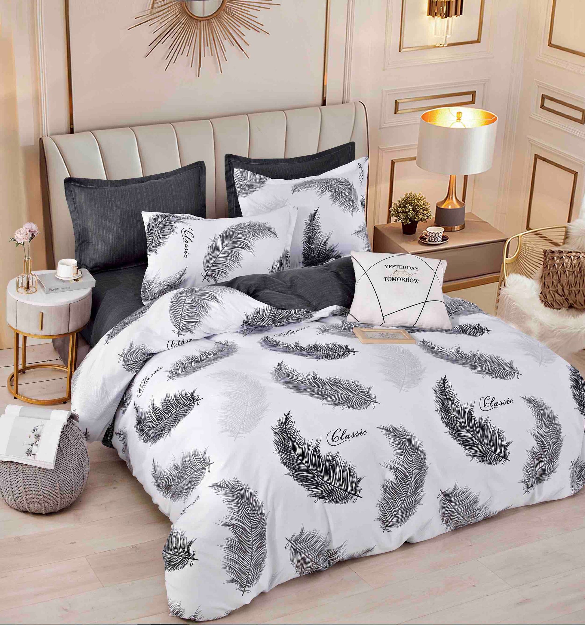 Сиви пера - 6 части с ластик Лукс