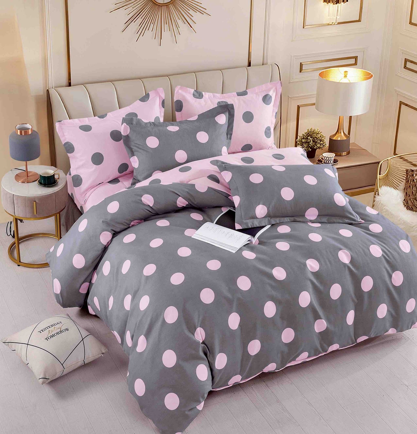 Розови точици - 6 части с ластик